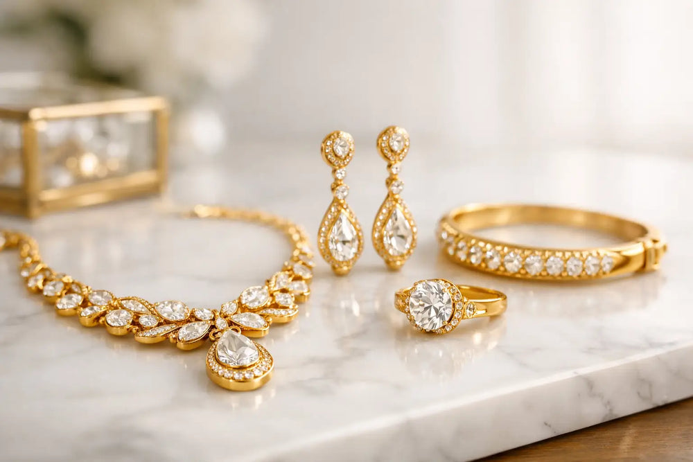 Gold Plated Jewelry Sets With Controlled Impact
