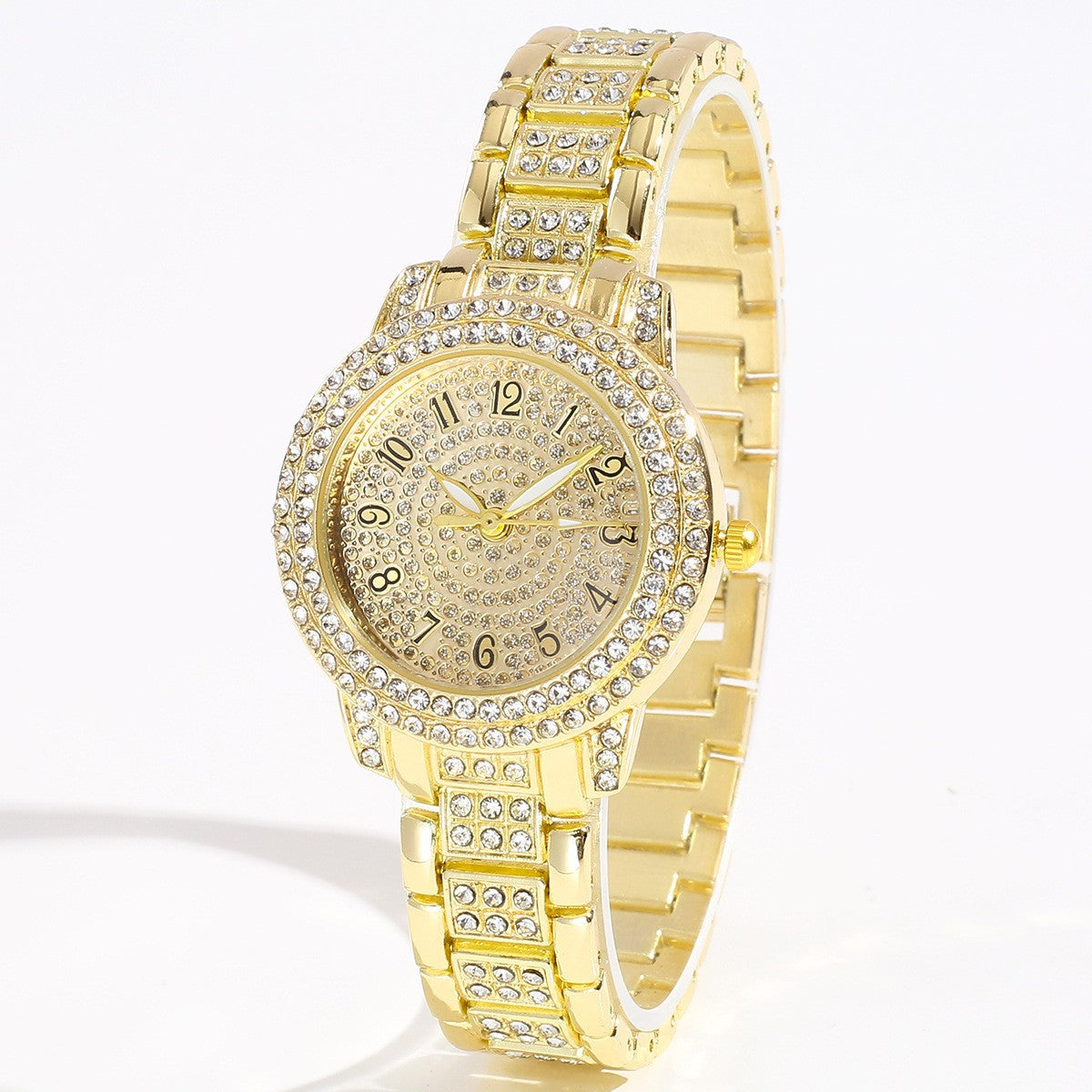 Womens Rhinestone Quartz Watch
