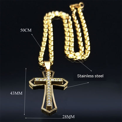 VTX Crystal — Geometric Pendant Chain
