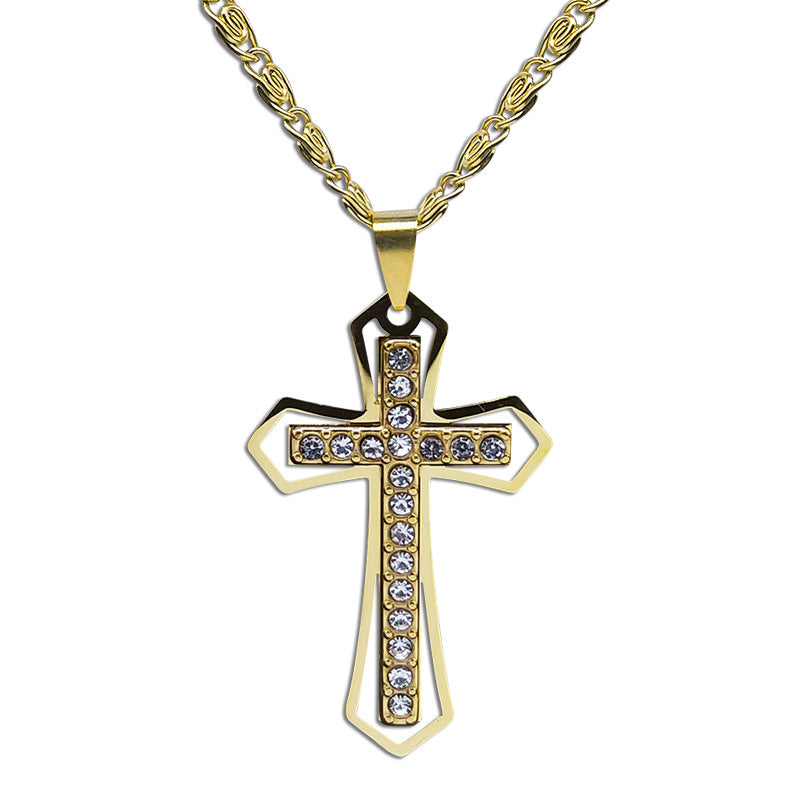 VTX Crystal — Geometric Pendant Chain