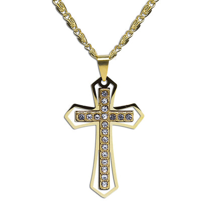 VTX Crystal — Geometric Pendant Chain