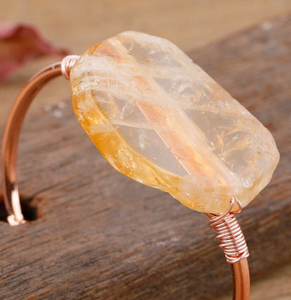 VTX Stone — Natural Stone & Copper Bead Bracelet