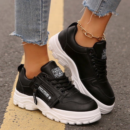 VTX Stride — Thick Sole Zip Lace-Up Sneaker