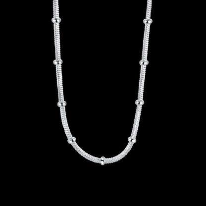 VTX Serpent — Silver Heart Pendant Necklace