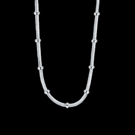 VTX Serpent — Silver Heart Pendant Necklace