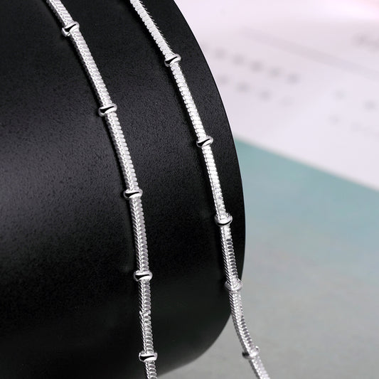 VTX Serpent — Silver Heart Pendant Necklace