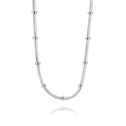 VTX Serpent — Silver Heart Pendant Necklace