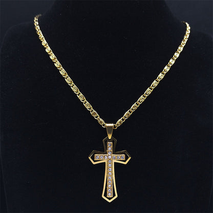 VTX Crystal — Geometric Pendant Chain