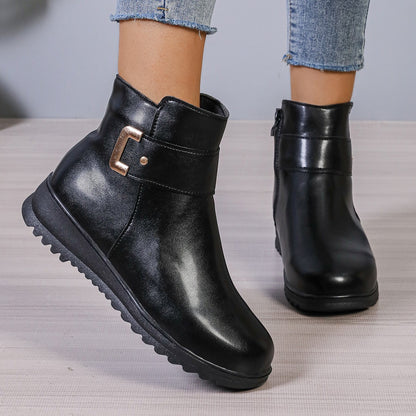 VTX Frost — Fleece-Lined PU Leather Ankle Boot