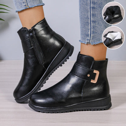 VTX Frost — Fleece-Lined PU Leather Ankle Boot