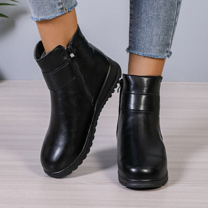 VTX Frost — Fleece-Lined PU Leather Ankle Boot