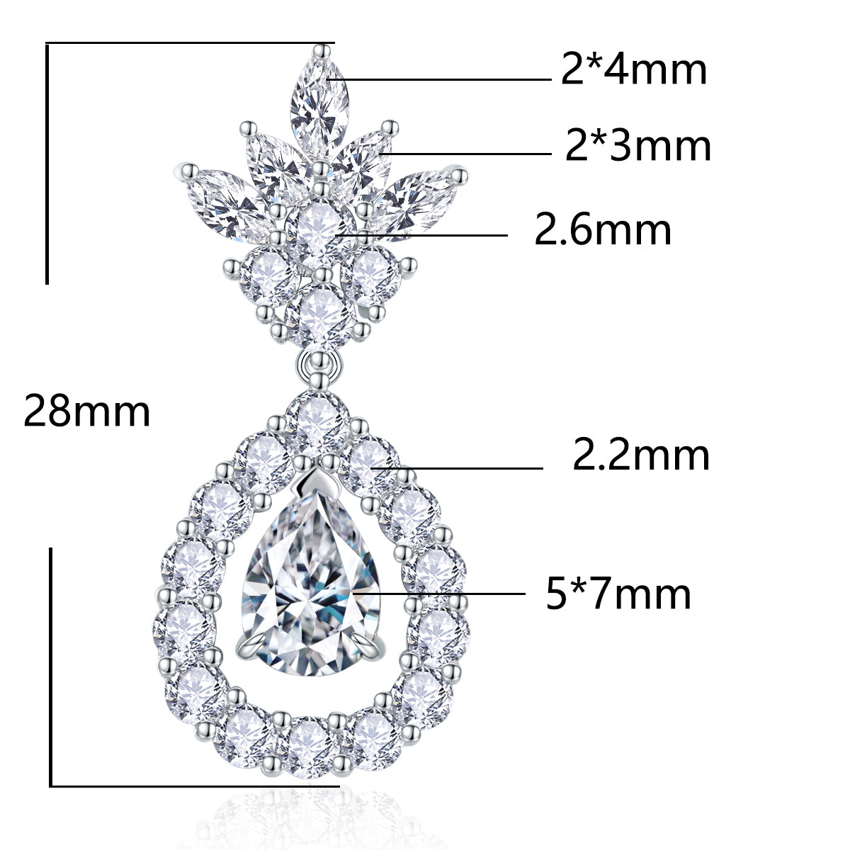 VTX Firefly earrings sizing