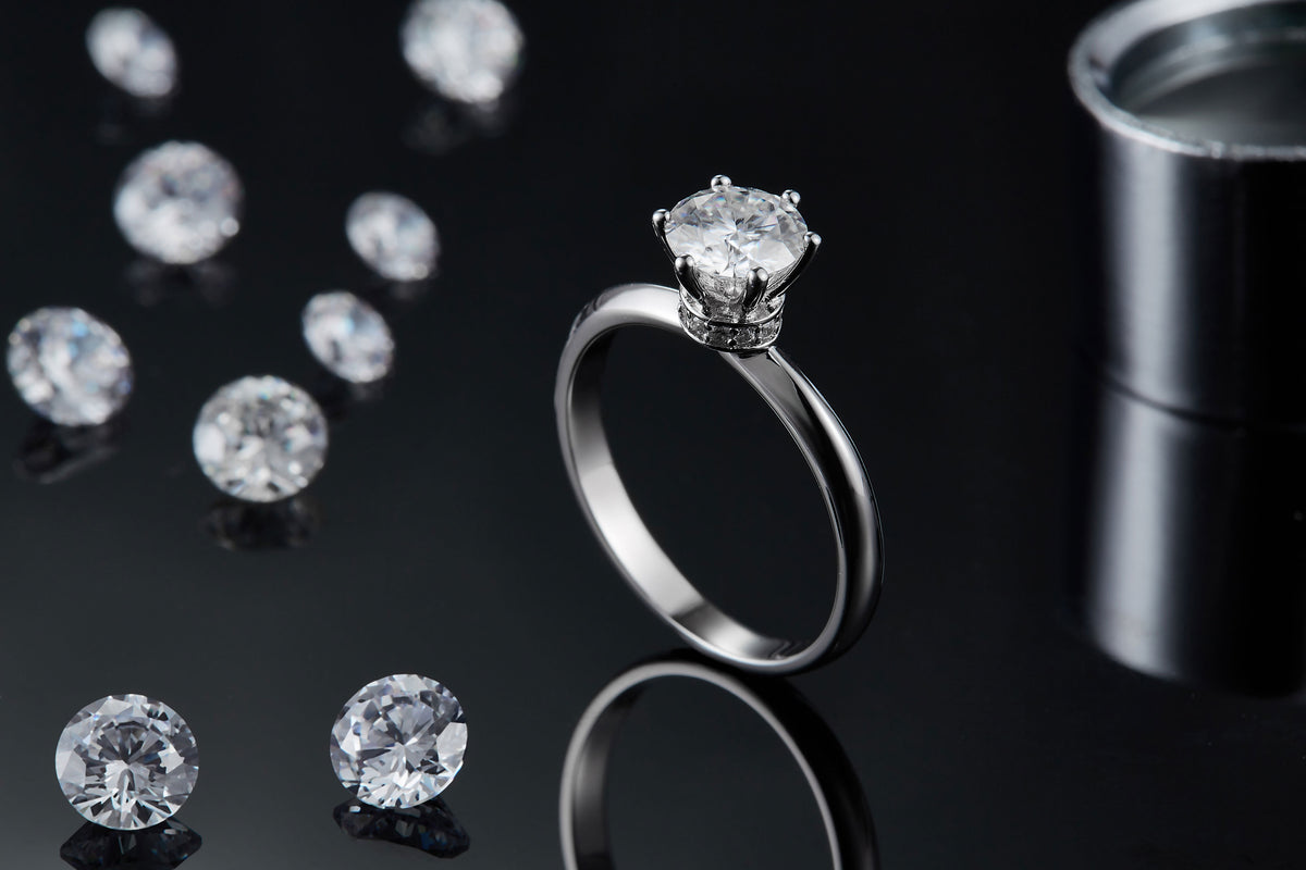 VTX Vow moissanite ring gift box