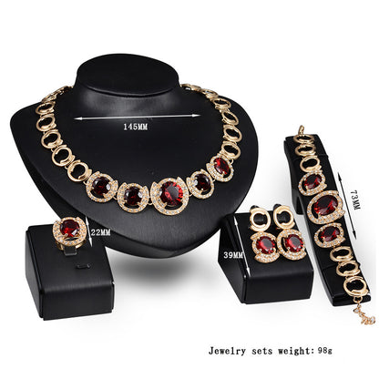 VTX Bridal — Crystal Zircon Jewelry Set