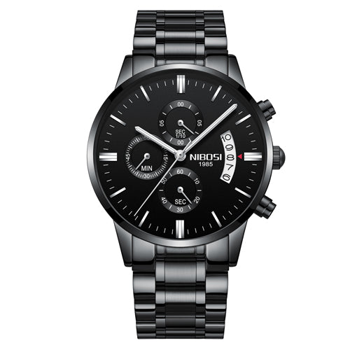 VTX Chrono Steel Chronograph Watch - Black