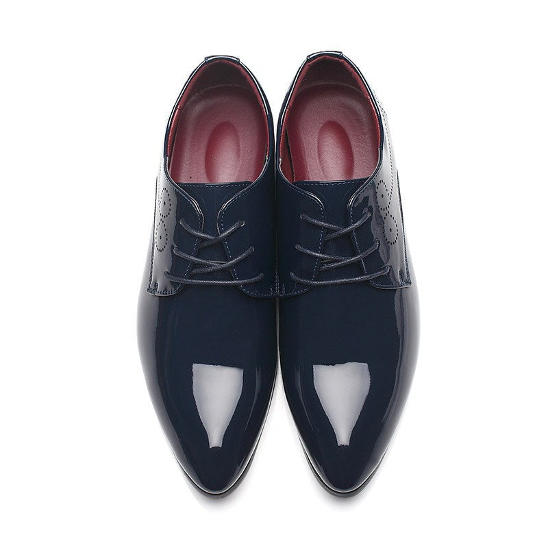 VTX Executive Leather Slip-On Driving Shoe - Black, angle 3