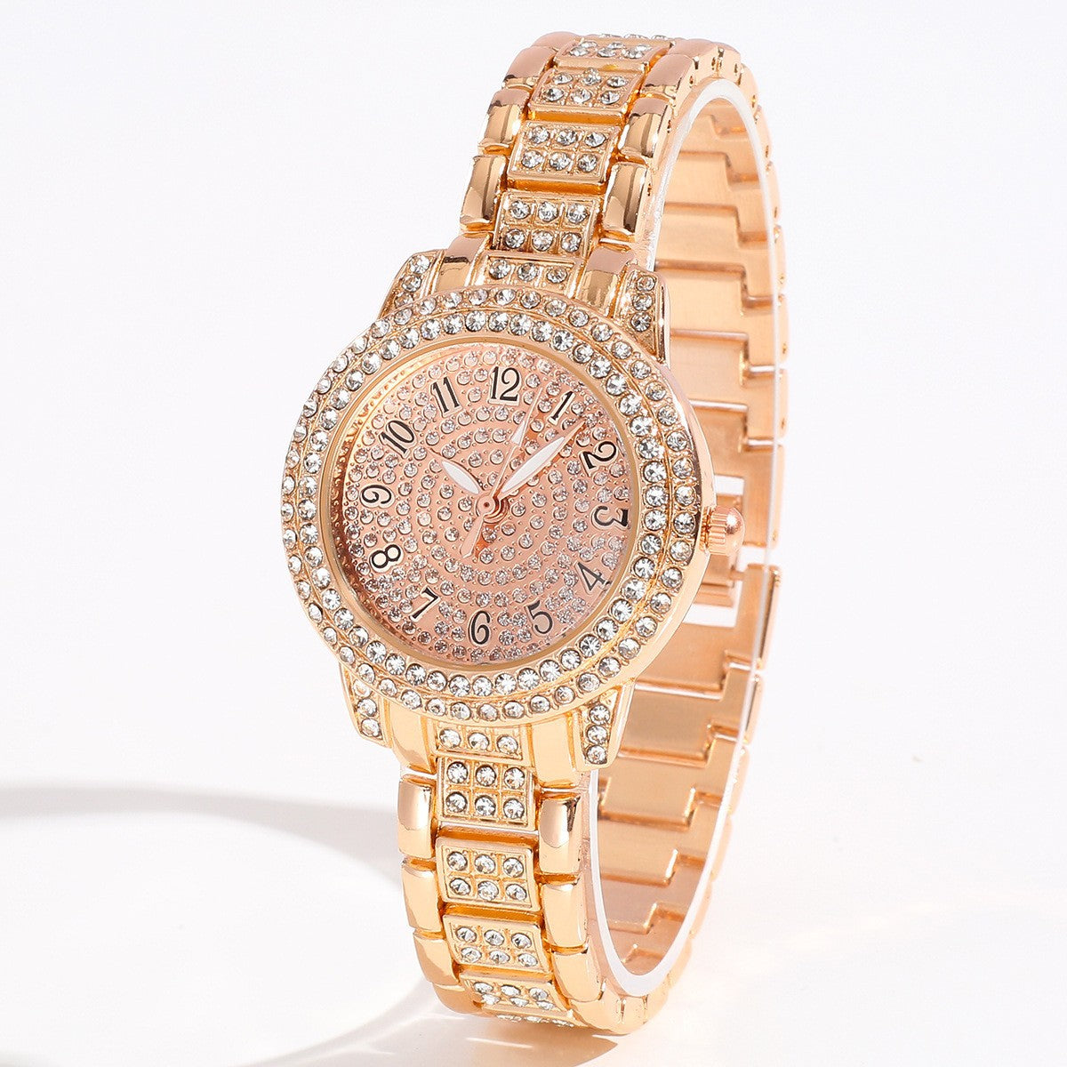 Womens Rhinestone Quartz Watch