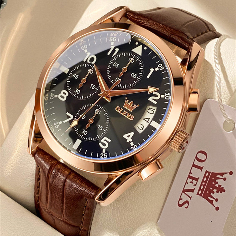 VTX Olevs Waterproof Luminous Quartz Watch - main