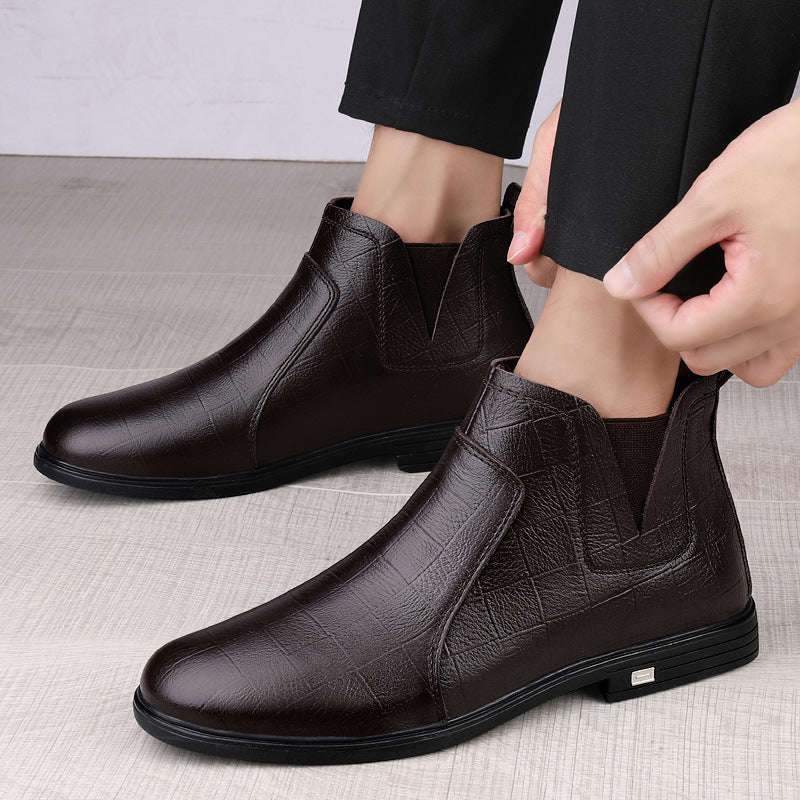 VTX Cowhide — Round-Toe Leather Boot