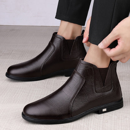 VTX Cowhide — Round-Toe Leather Boot