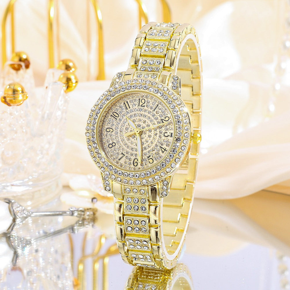 Womens Rhinestone Quartz Watch