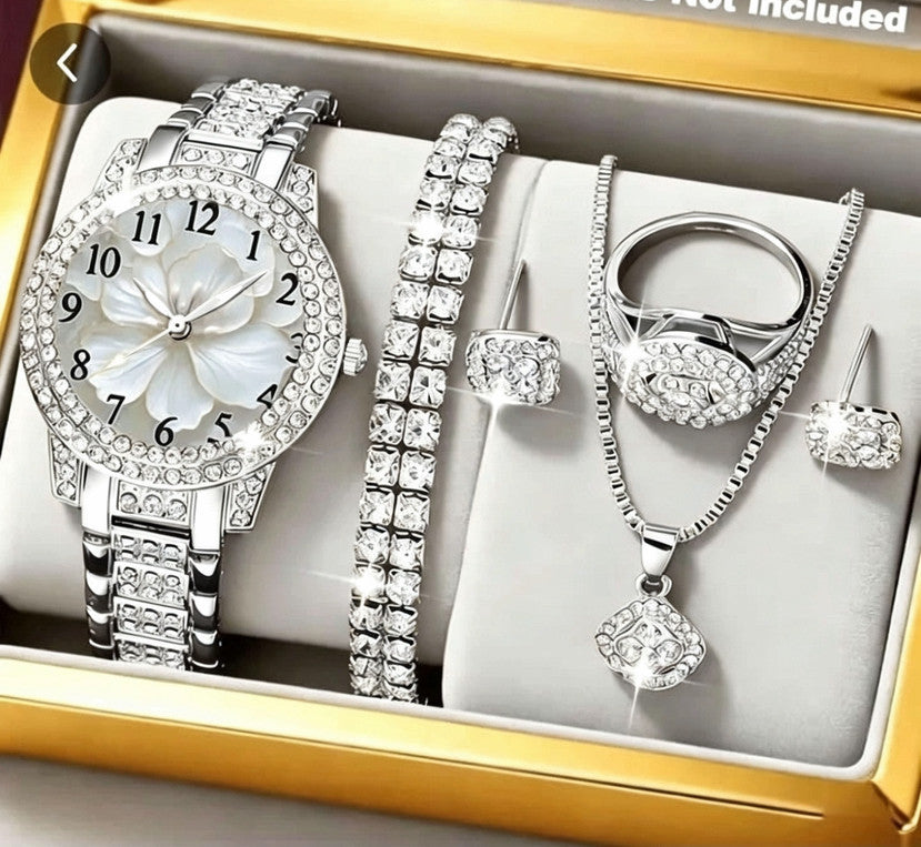 Womens Rhinestone Quartz Watch