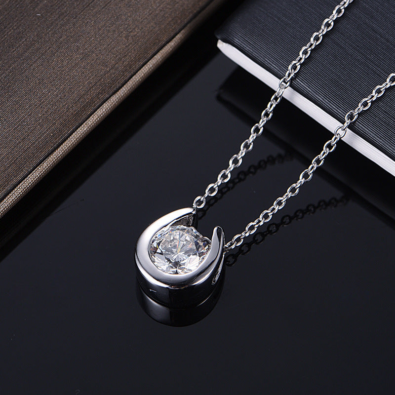 VTX Wishbone necklace worn