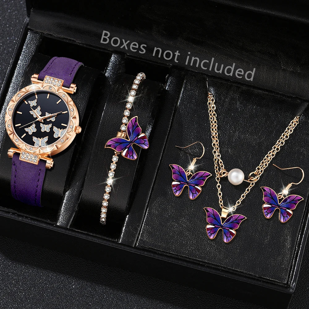 Womens Rhinestone Quartz Watch