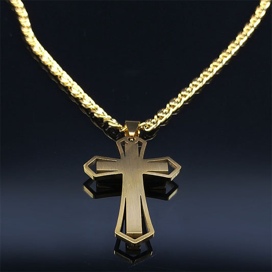 VTX Crystal — Geometric Pendant Chain