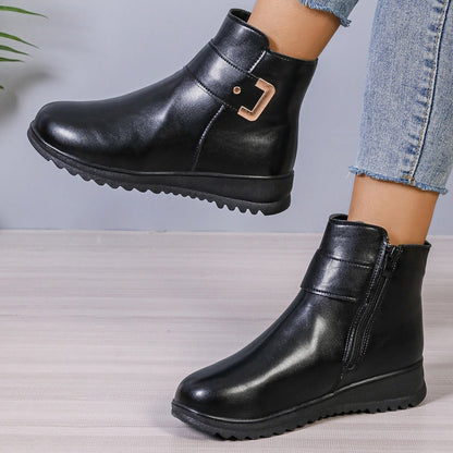 VTX Frost — Fleece-Lined PU Leather Ankle Boot