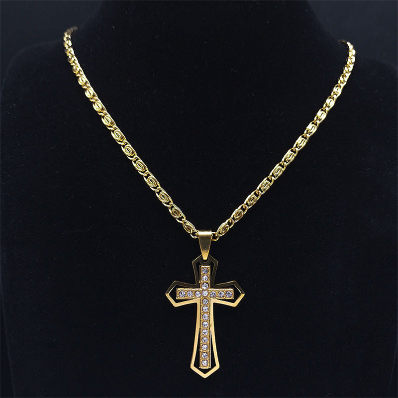VTX Crystal — Geometric Pendant Chain