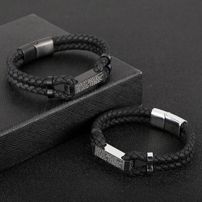 VTX Cord — Engraved Steel Bracelet