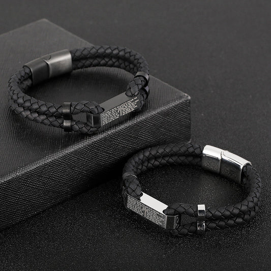 VTX Cord — Engraved Steel Bracelet