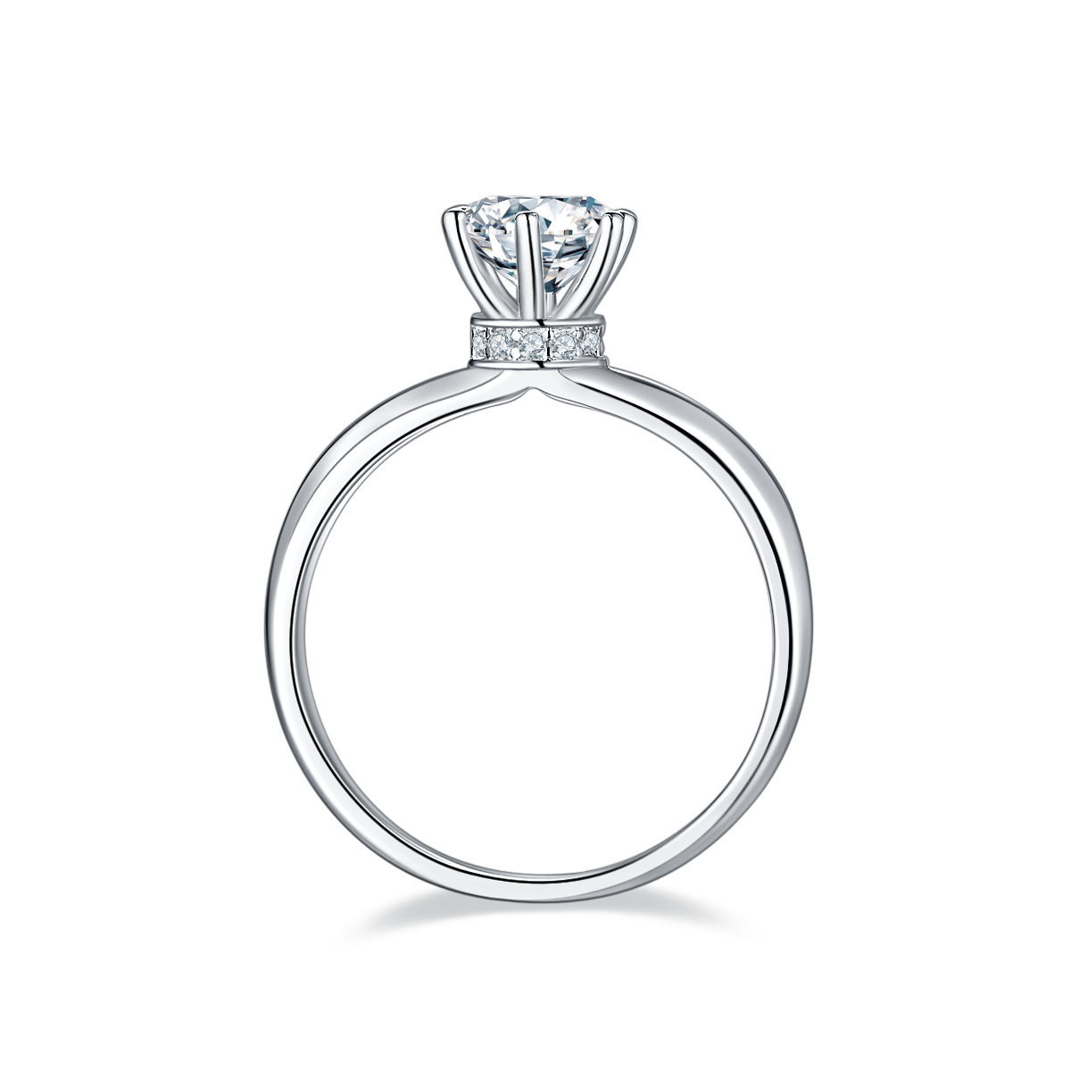 VTX Vow moissanite ring sparkle