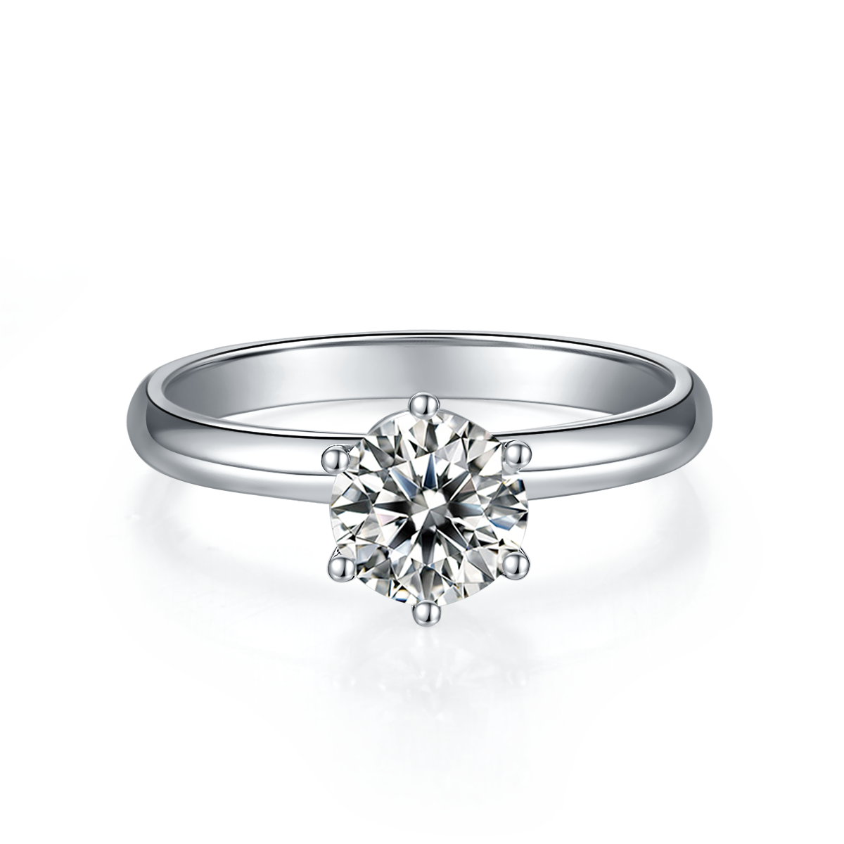 VTX Vow moissanite ring side view