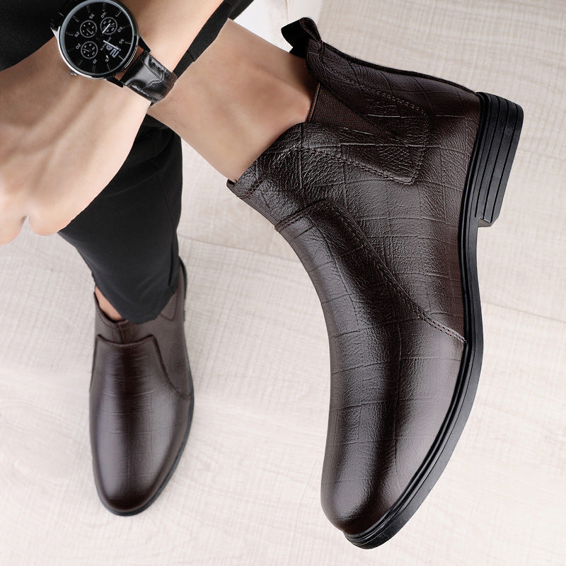 VTX Cowhide — Round-Toe Leather Boot
