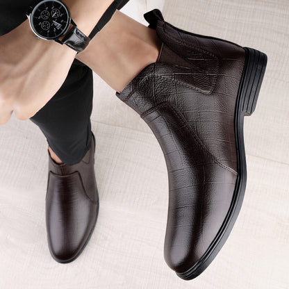 VTX Cowhide — Round-Toe Leather Boot