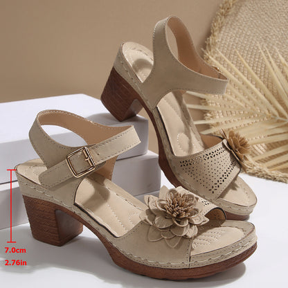 VTX Bloom — Floral Chunky Platform Sandal