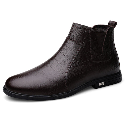 VTX Cowhide — Round-Toe Leather Boot