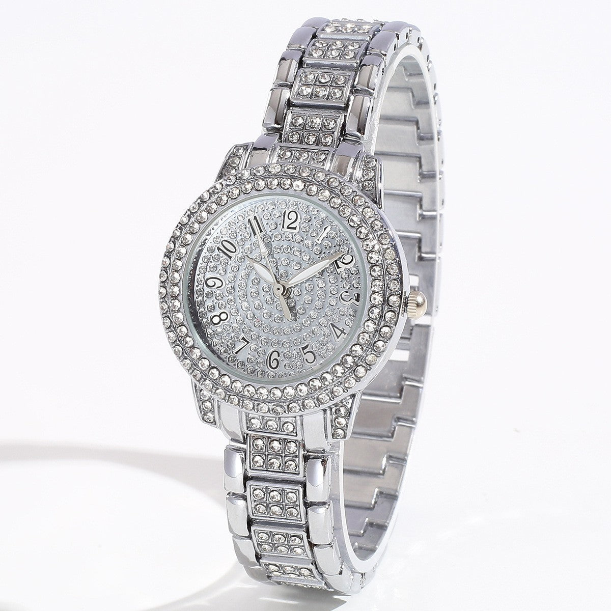 Womens Rhinestone Quartz Watch