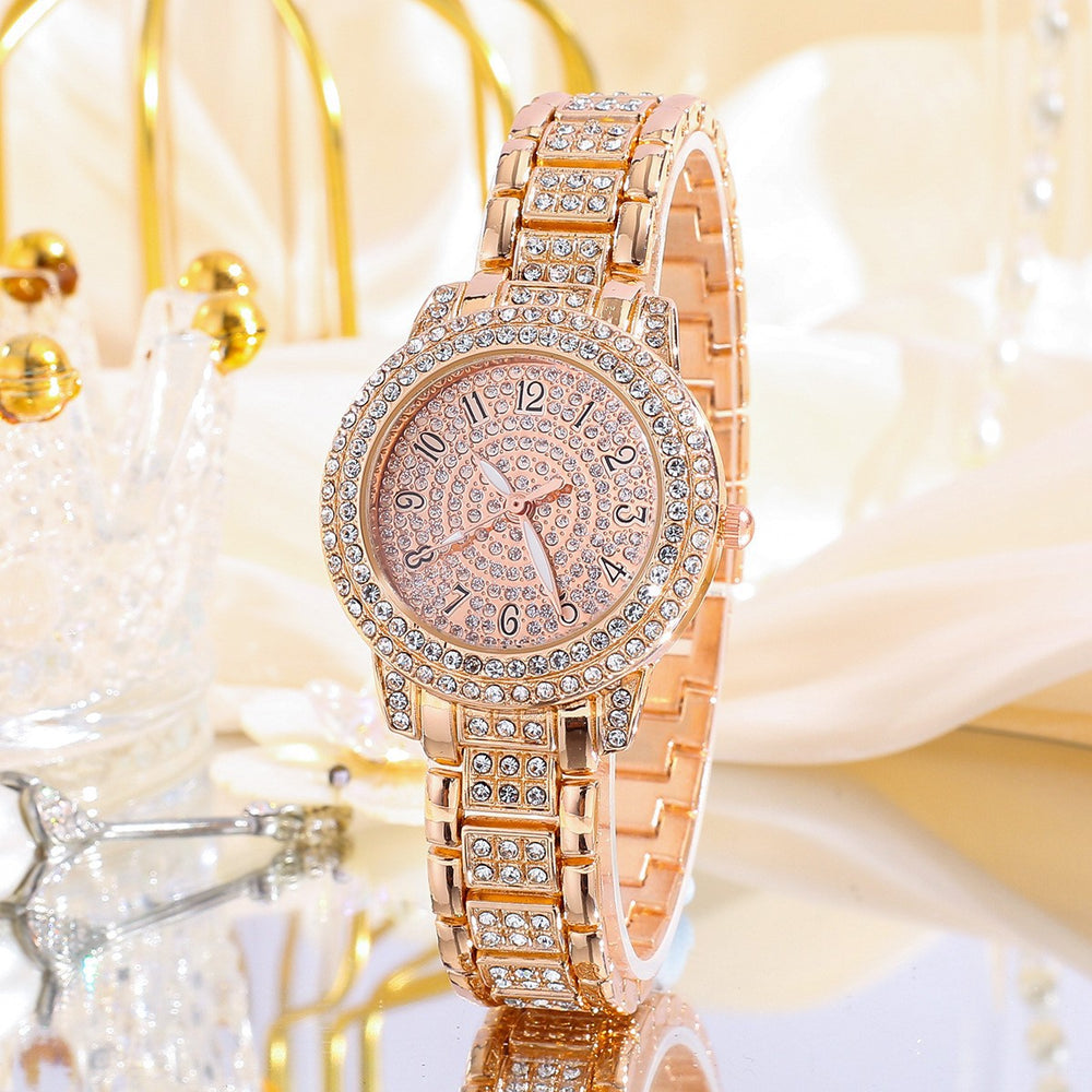 Womens Rhinestone Quartz Watch