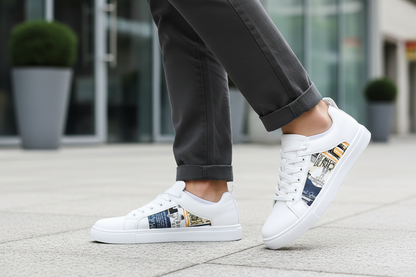 Close-up walking pose