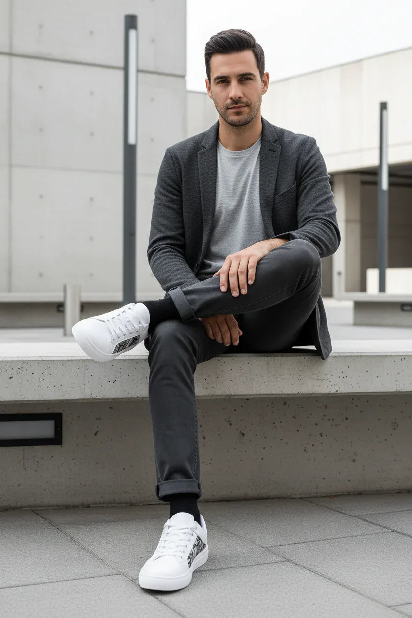 Editorial seated pose