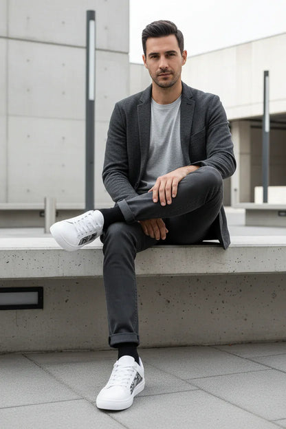 Editorial seated pose